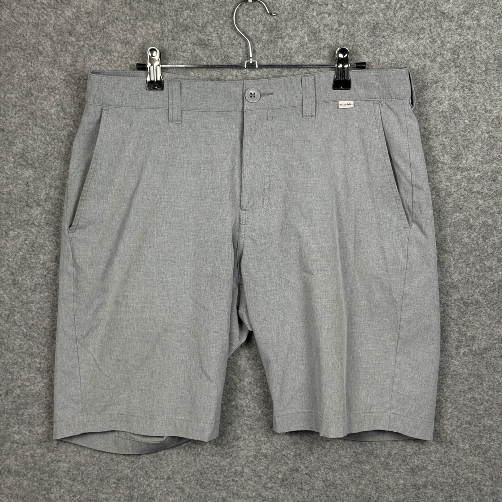 Travis Mathew Golf Shorts Mens Size 32 Gray Performance Stretch Flat Front